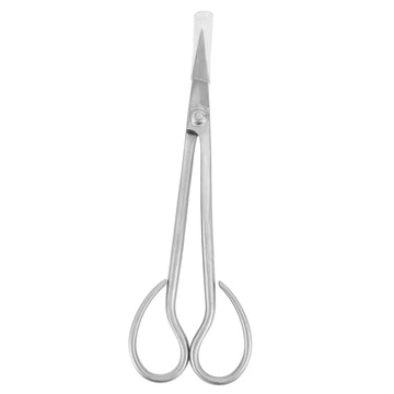 Stainless Steel Long-Handle Bonsai Scissors for Leaf and Sprout Trimming