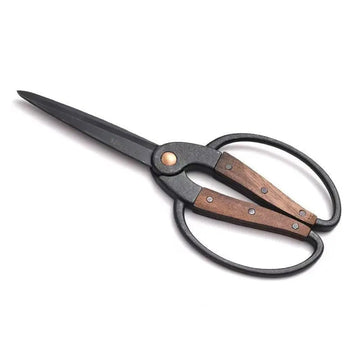 Walnut Wide Handle Pruning Shears for Bonsai and Floral Arranging