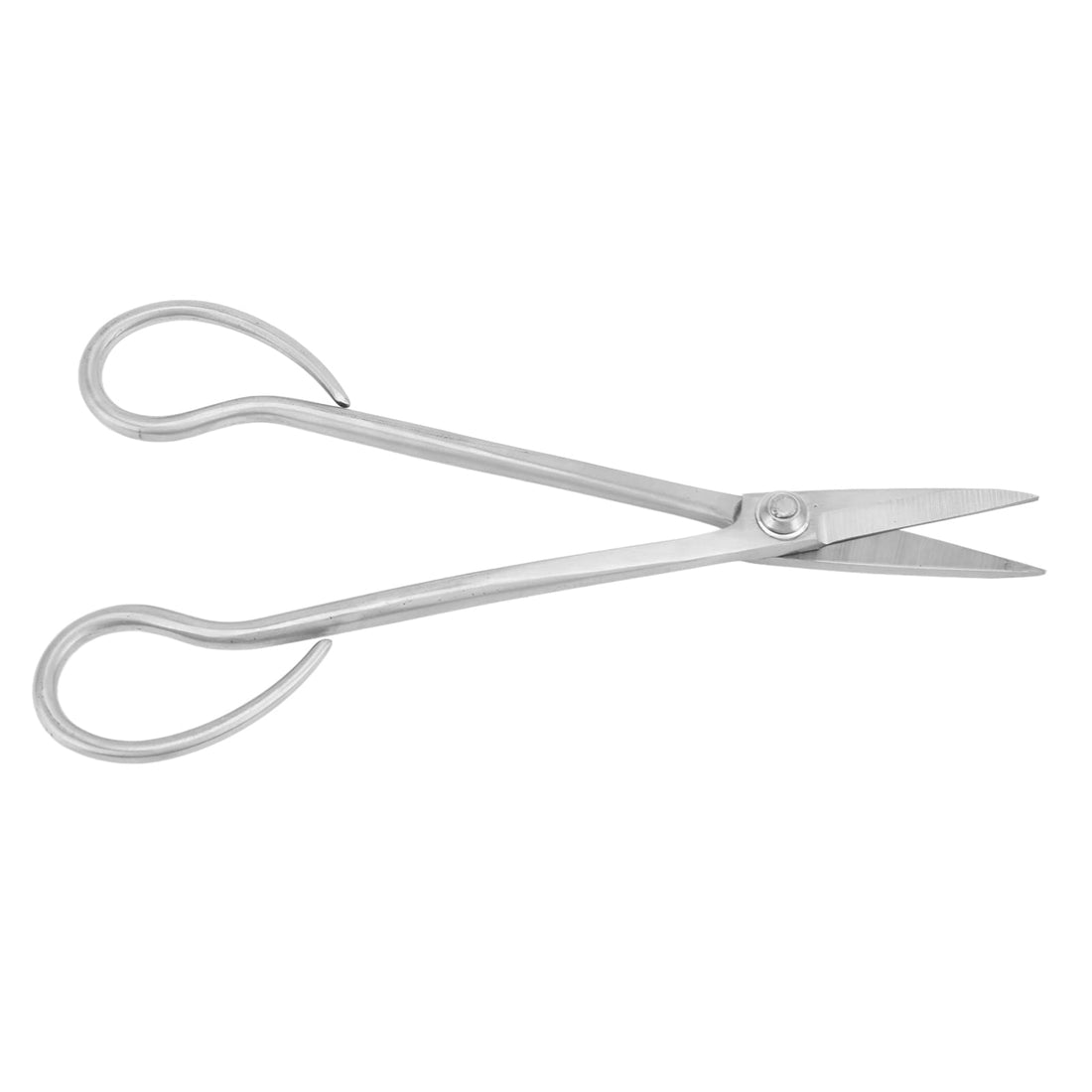 Stainless Steel Long-Handle Bonsai Scissors for Leaf and Sprout Trimming