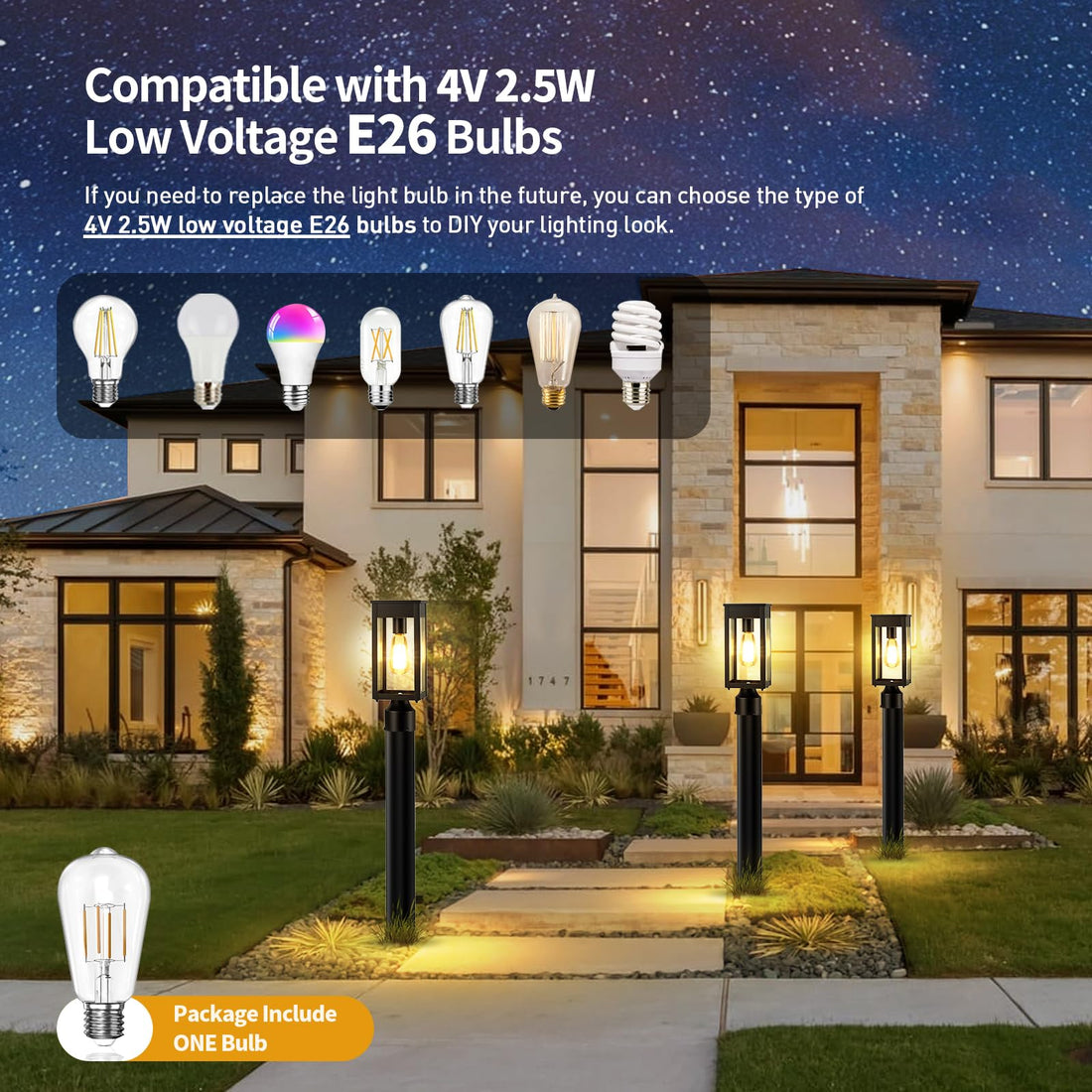 15.5 Inch Outdoor Solar Post Light, Black Square Design with Dusk-to-Dawn Sensor